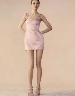 Cynthia Rowley Gigi Satin Dress MAUVE Discount