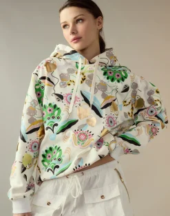 Cynthia Rowley Gilded Garden Sweatshirt WHTML Clearance