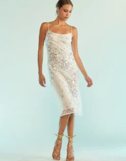 Cynthia Rowley Gisele Beaded Dress White Discount
