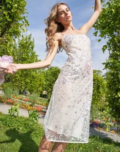 Cynthia Rowley Gisele Beaded Dress White Discount