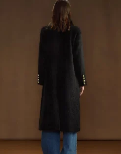 Cynthia Rowley Heritage Double Breasted Coat BLACK Fashion