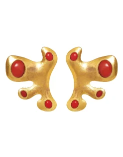 Cynthia Rowley Hidden Gem Earrings Red Hot
