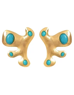 Cynthia Rowley Hidden Gem Earrings TURQU Discount