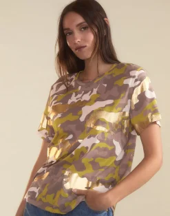 Cynthia Rowley In Plain Sight Tee PNKCMO Clearance