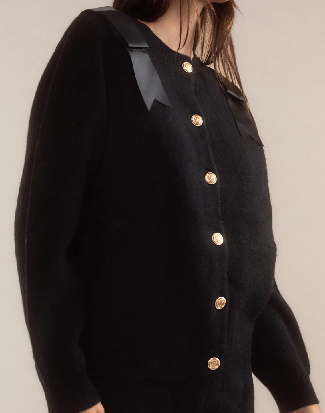 Cynthia Rowley Ivy Wool Cardigan BLACK Online