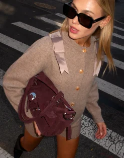 Cynthia Rowley Ivy Wool Cardigan CAMEL Best