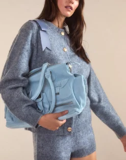 Cynthia Rowley Ivy Wool Cardigan Denim Discount