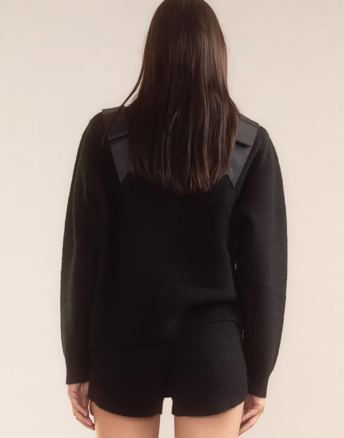 Cynthia Rowley Ivy Wool Knit Short BLACK Best