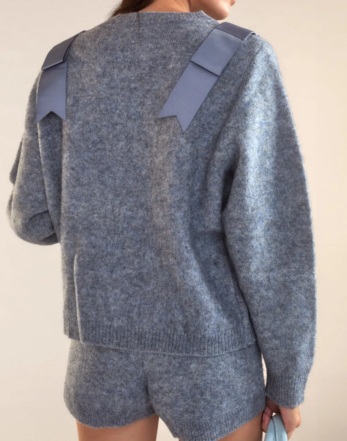 Cynthia Rowley Ivy Wool Knit Short Denim Fashion