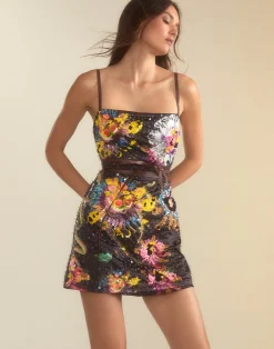 Cynthia Rowley Kaia Dress BLKMT Hot