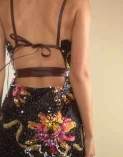 Cynthia Rowley Kaia Dress BLKMT Hot