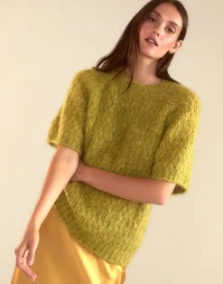 Cynthia Rowley Kendal Knit Sweater GREEN New