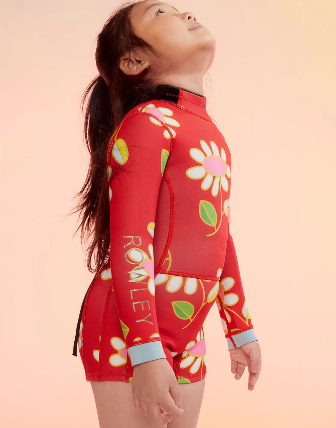 Cynthia Rowley Kids Floral Wetsuit Red Clearance