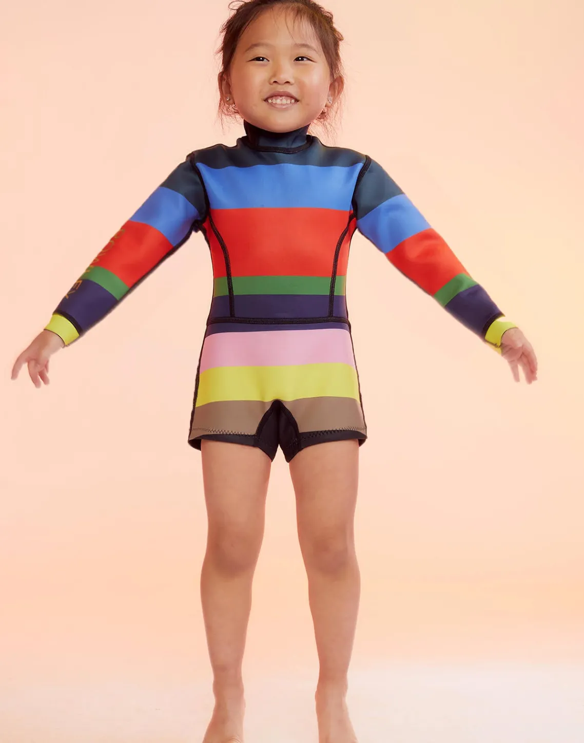 Cynthia Rowley Kids Stripe Wetsuit STMUL Hot