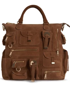 Cynthia Rowley Leather Cargo Pocket Bag BROWN Online