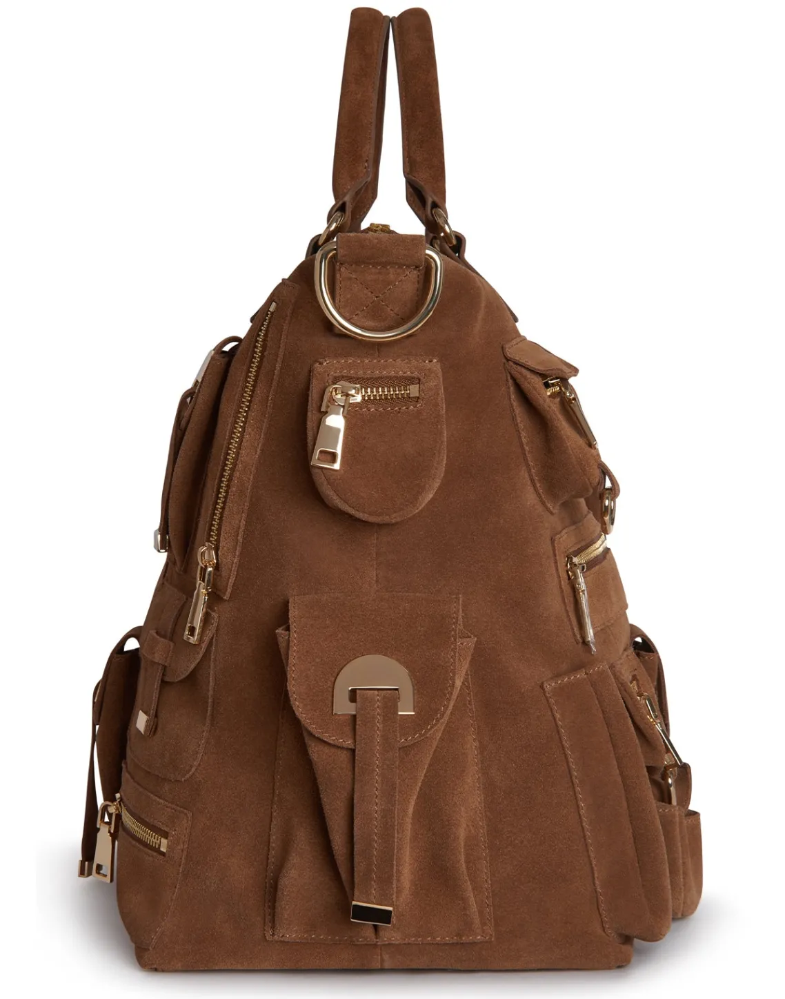 Cynthia Rowley Leather Cargo Pocket Bag BROWN Online