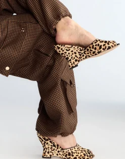 Cynthia Rowley Leopard Pony Hair Wedges LEOPD Sale