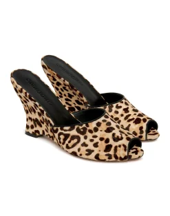 Cynthia Rowley Leopard Pony Hair Wedges LEOPD Sale