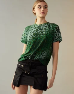 Cynthia Rowley Leopard Tee GRNLEO Fashion