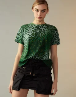 Cynthia Rowley Leopard Tee GRNLEO Fashion