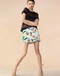 Cynthia Rowley Love Locket Skirt WHTML Discount