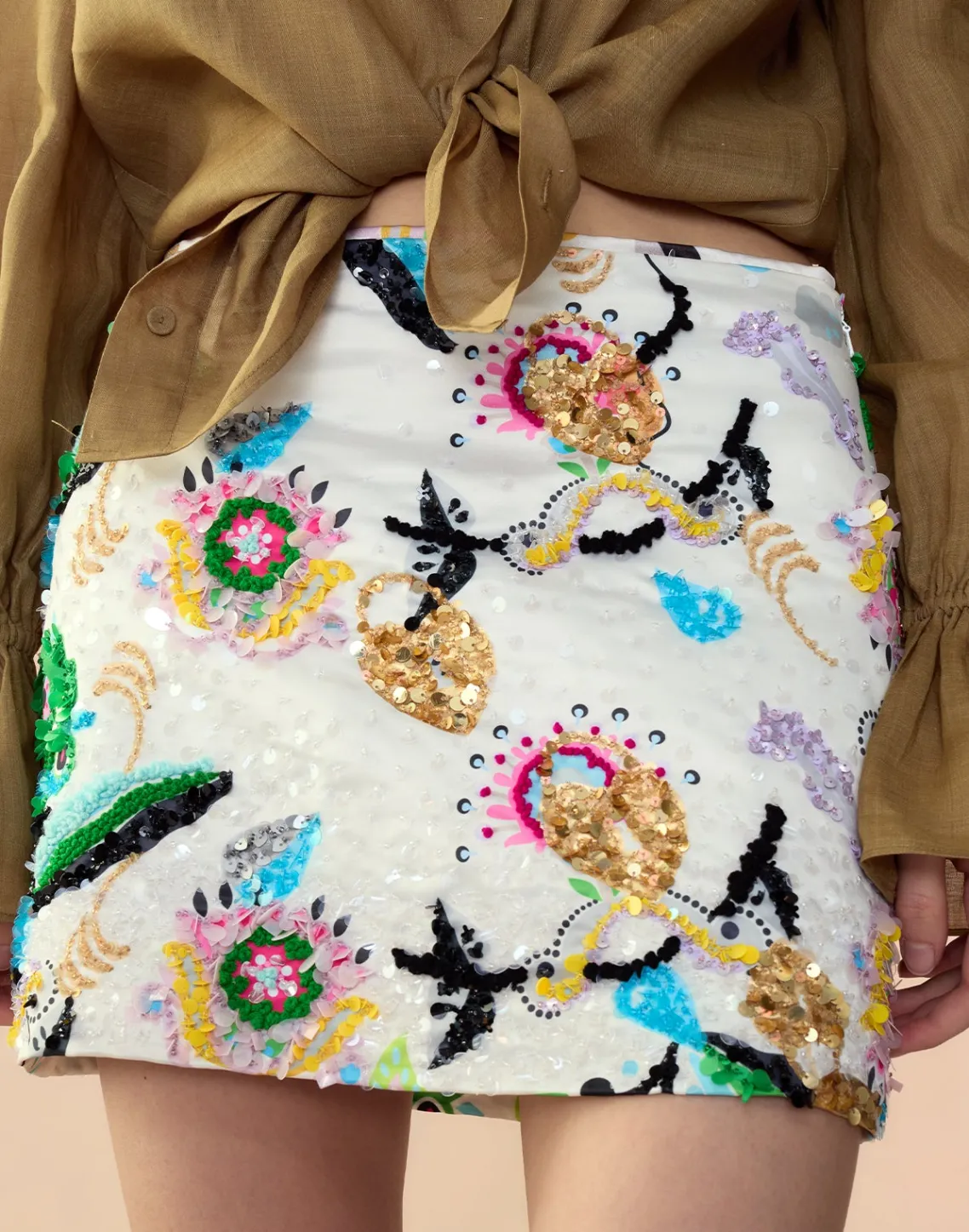 Cynthia Rowley Love Locket Skirt WHTML Discount