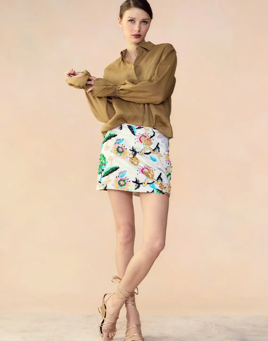 Cynthia Rowley Love Locket Skirt WHTML Discount