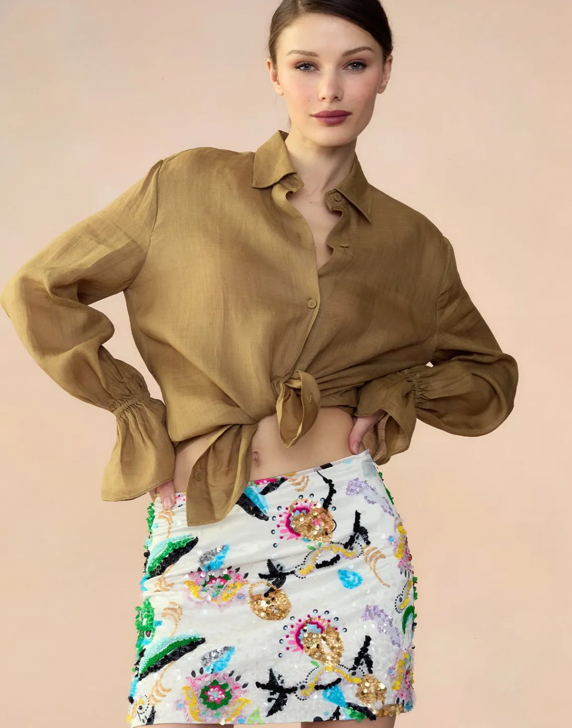 Cynthia Rowley Love Locket Skirt WHTML Discount