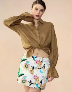 Cynthia Rowley Love Locket Skirt WHTML Discount