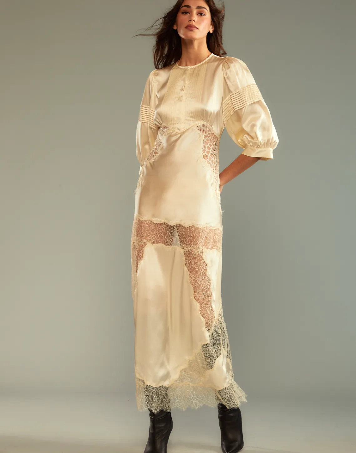 Cynthia Rowley Lure Lace Dress IVORY New