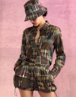 Cynthia Rowley Madrid Madras Shirt PLAID Online
