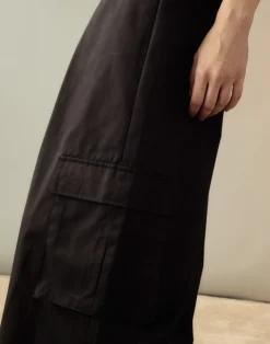 Cynthia Rowley Marbella Cotton Cargo Pant BLACK Hot