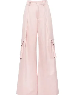 Cynthia Rowley Marbella Cotton Cargo Pant PINK Discount