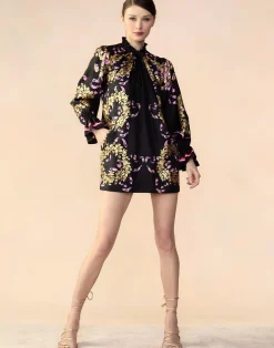 Cynthia Rowley Marseille Shift Dress BLKGD Best