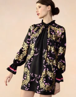 Cynthia Rowley Marseille Shift Dress BLKGD Best