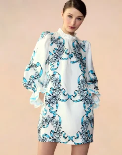 Cynthia Rowley Marseille Shift Dress WTBLU Discount