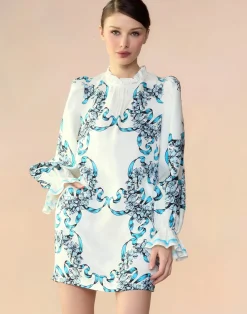 Cynthia Rowley Marseille Shift Dress WTBLU Discount