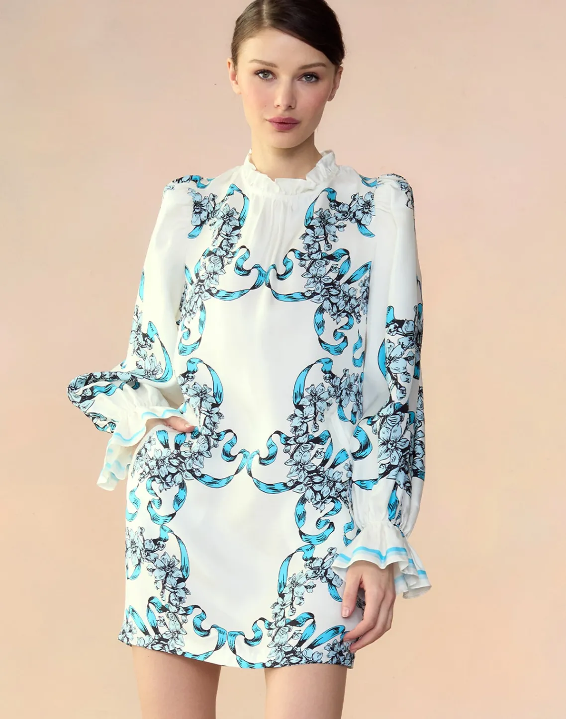 Cynthia Rowley Marseille Shift Dress WTBLU Discount