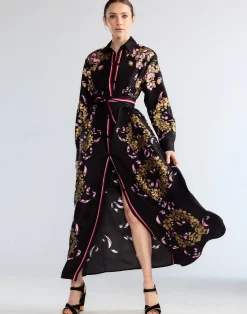 Cynthia Rowley Marseille Shirt Dress BLKGD Hot