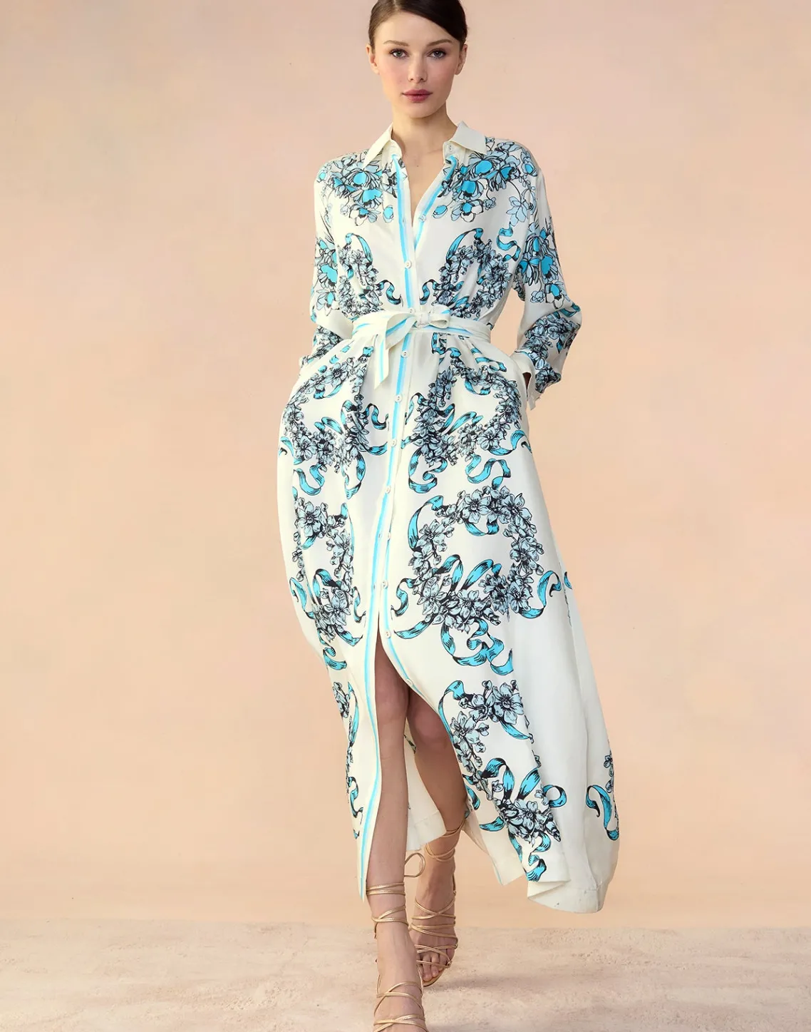 Cynthia Rowley Marseille Shirt Dress WTBLU Outlet