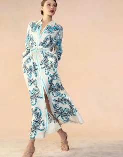 Cynthia Rowley Marseille Shirt Dress WTBLU Outlet