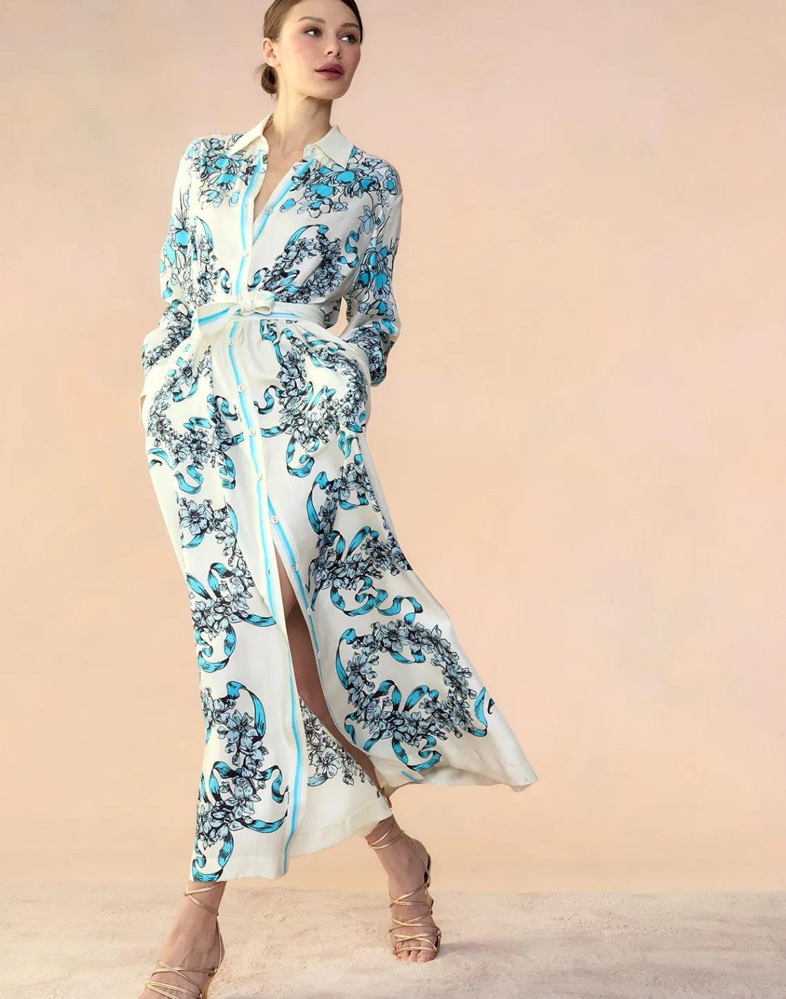 Cynthia Rowley Marseille Shirt Dress WTBLU Outlet