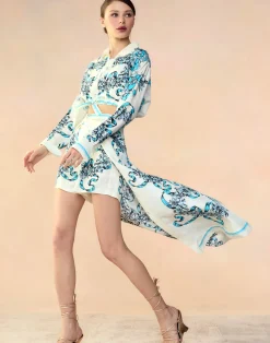 Cynthia Rowley Marseille Shorts WTBLU Outlet