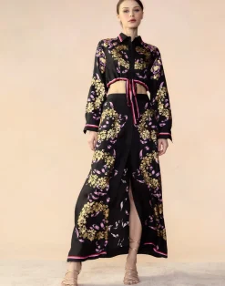 Cynthia Rowley Marseille Skirt BLKGD Fashion