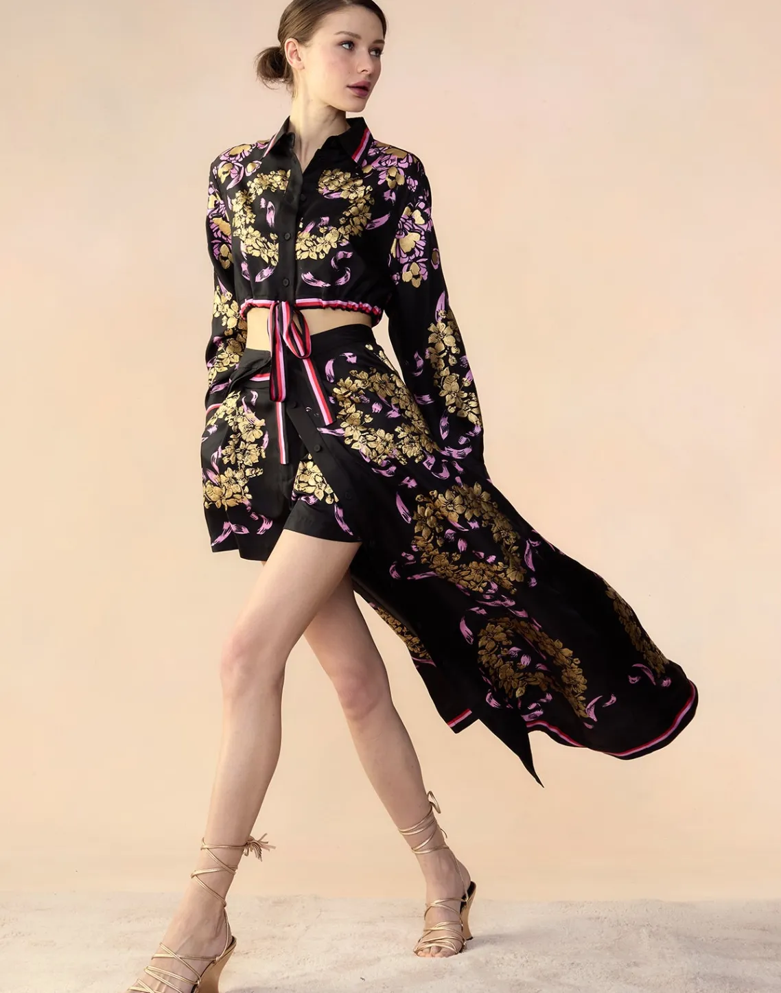 Cynthia Rowley Marseille Skirt BLKGD Fashion