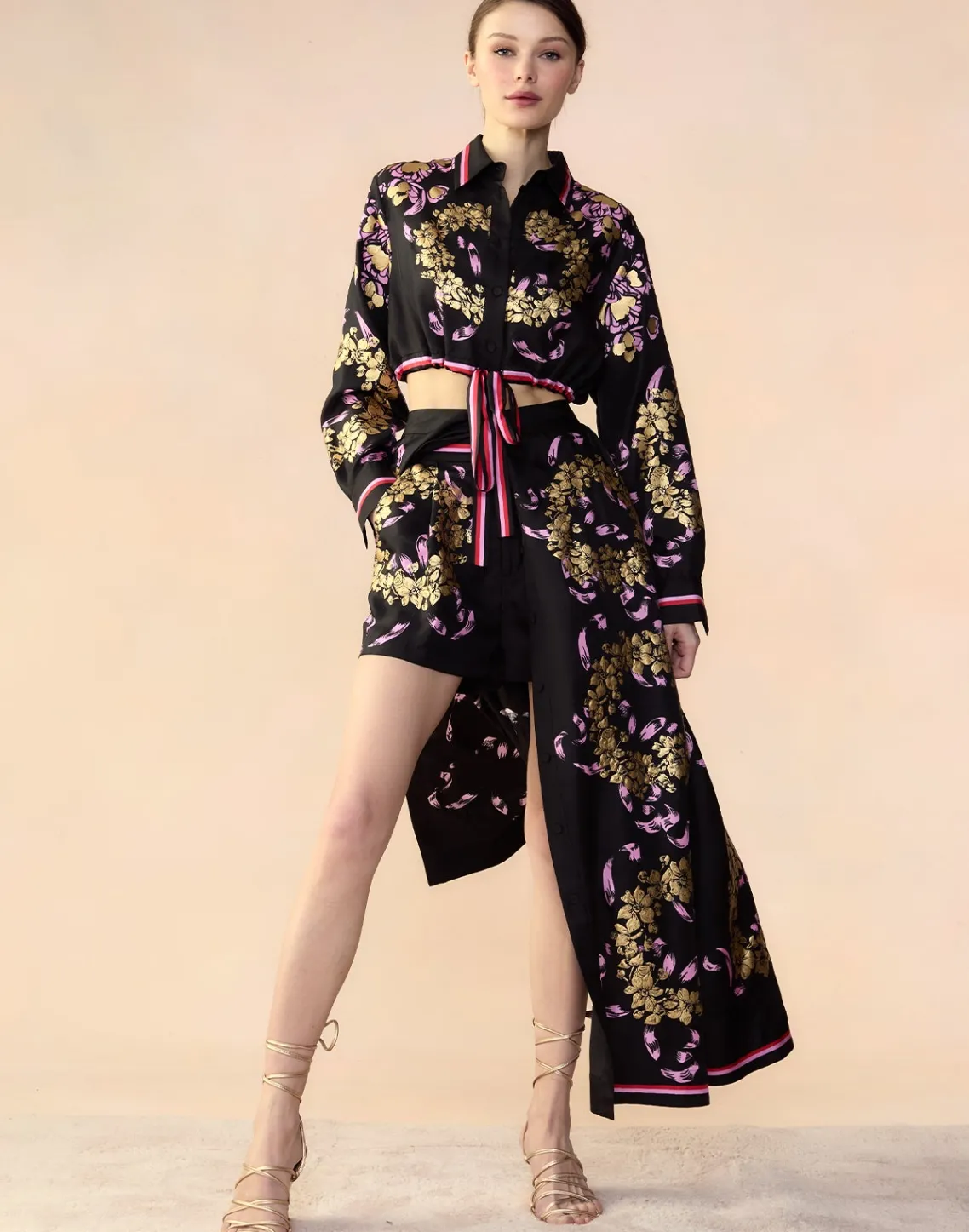 Cynthia Rowley Marseille Skirt BLKGD Fashion