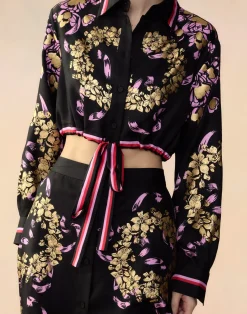 Cynthia Rowley Marseille Skirt BLKGD Fashion