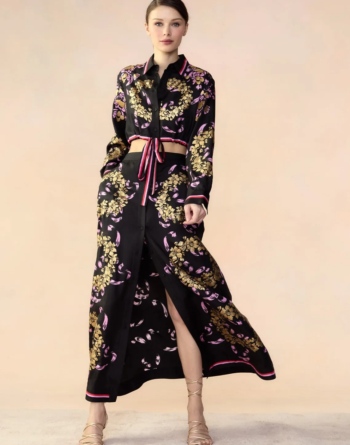 Cynthia Rowley Marseille Skirt BLKGD Fashion