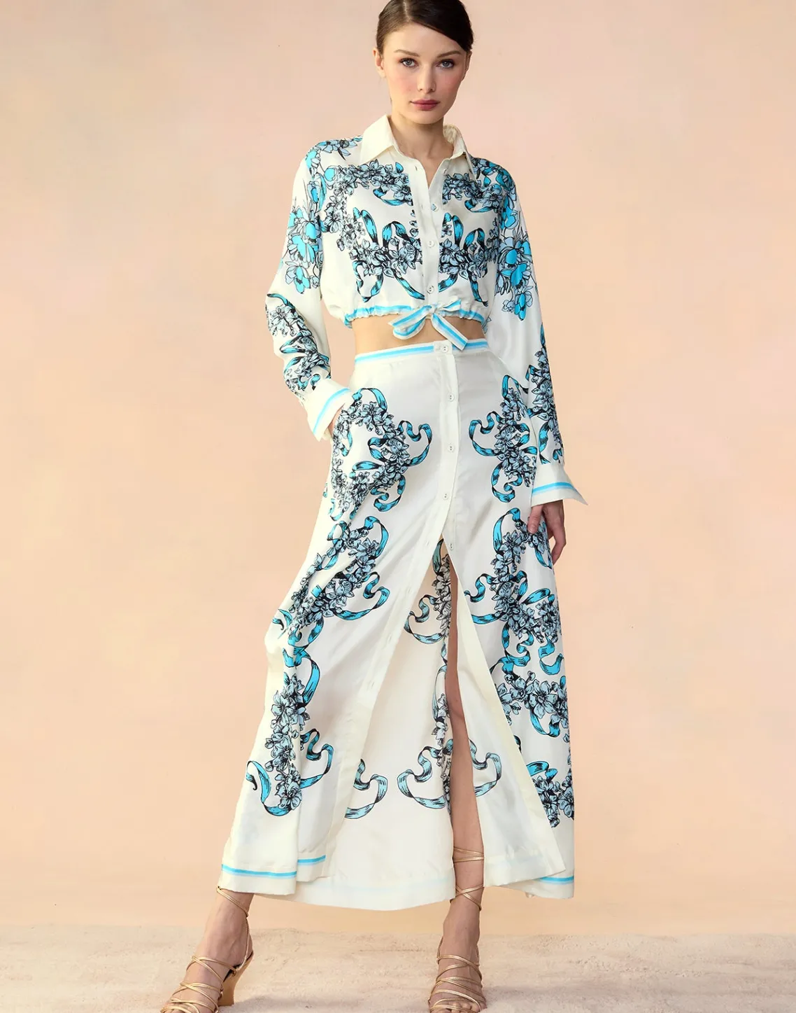 Cynthia Rowley Marseille Skirt WTBLU Hot