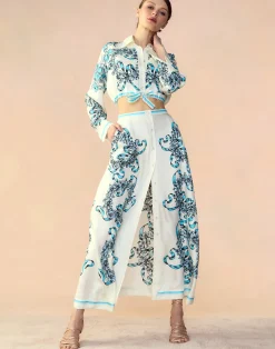 Cynthia Rowley Marseille Skirt WTBLU Hot